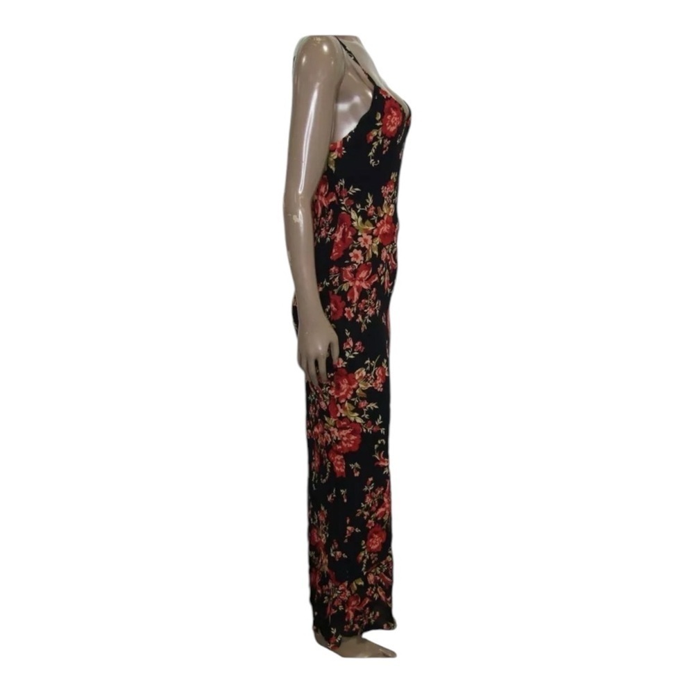 NWT Reformation Parma Black Red Floral Sleeveless Maxi Slip Dress Size M - Picture 12 of 13